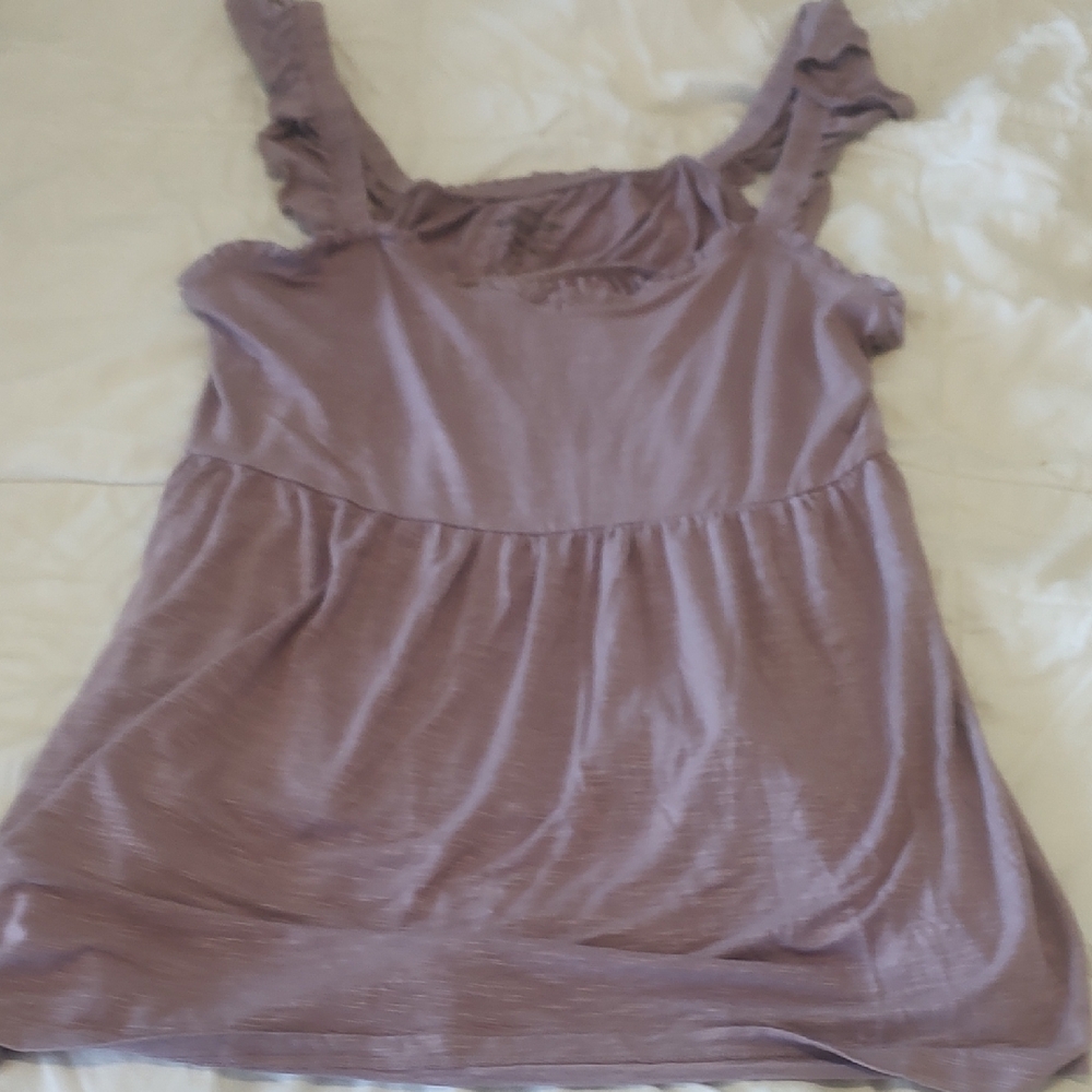 Torrid Lavender Ruffle Strap Blouse